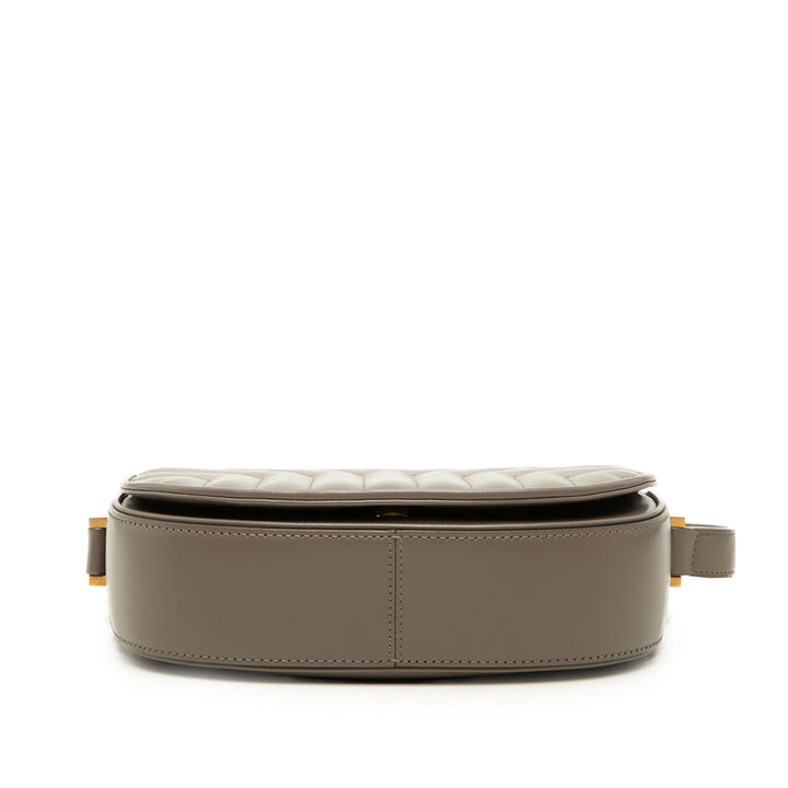 Saint Laurent Matelasse Joan Sac Petit Cuir de veau Marron – vue 3 – GABY PARIS