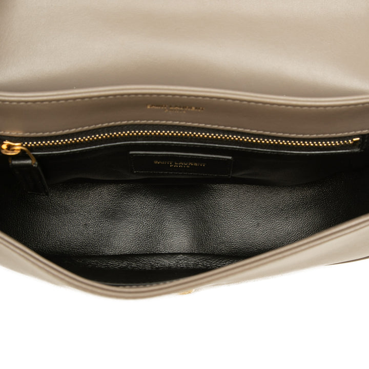 Saint Laurent Matelasse Joan Sac Petit Cuir de veau Marron – vue 4 – GABY PARIS