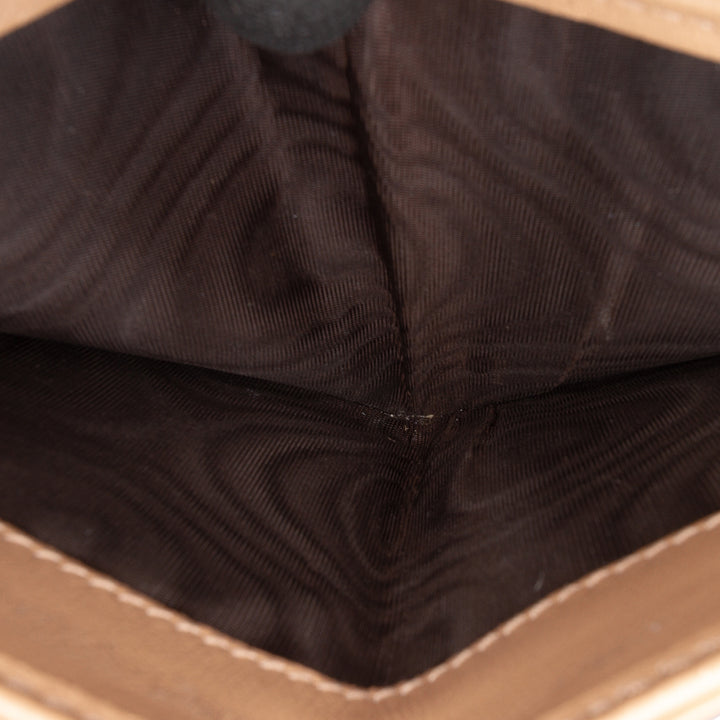 Microguccissima Zippé Portefeuille Petit Marron