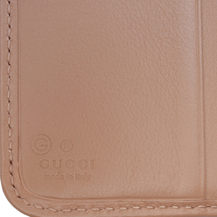 Microguccissima Zippé Portefeuille Petit Marron