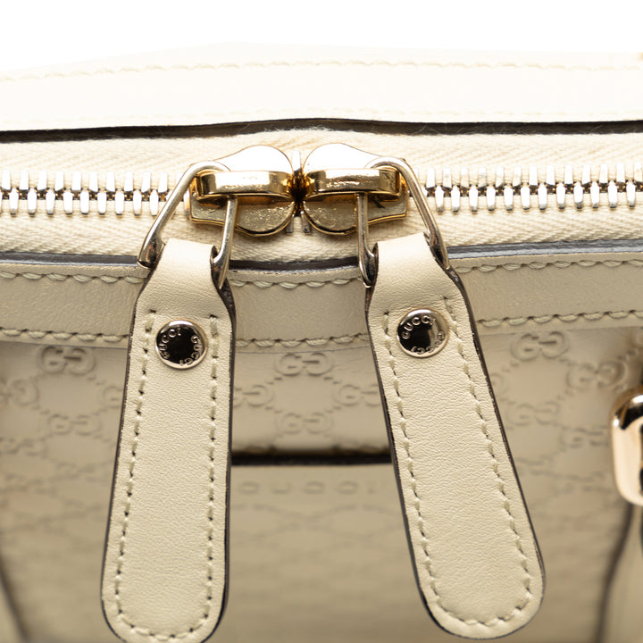 Mini Microguccissima Dome Satchel White - Gaby Paris