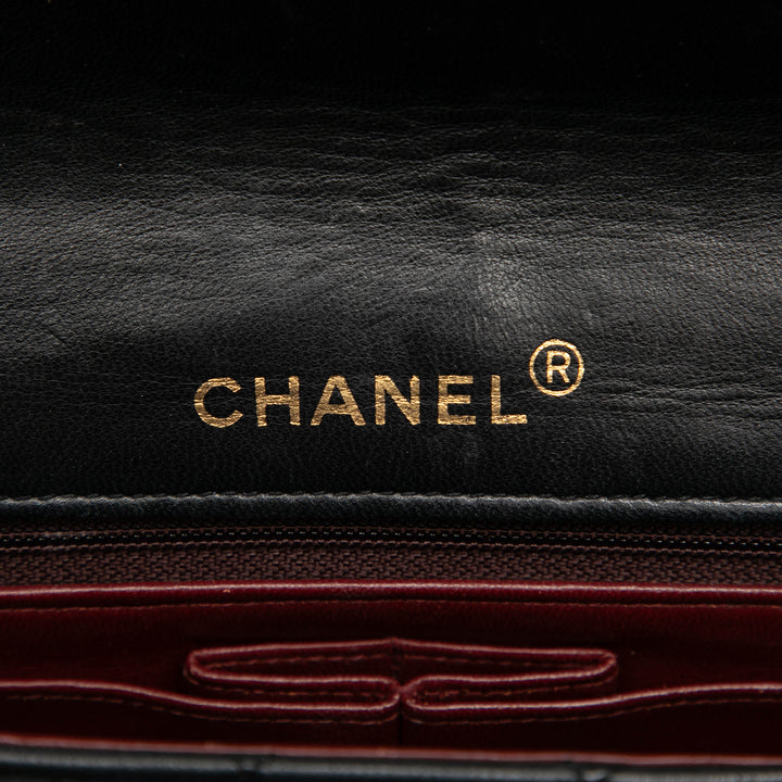 Chanel CC Matelassé Cuir d’agneau Rabat intégral
