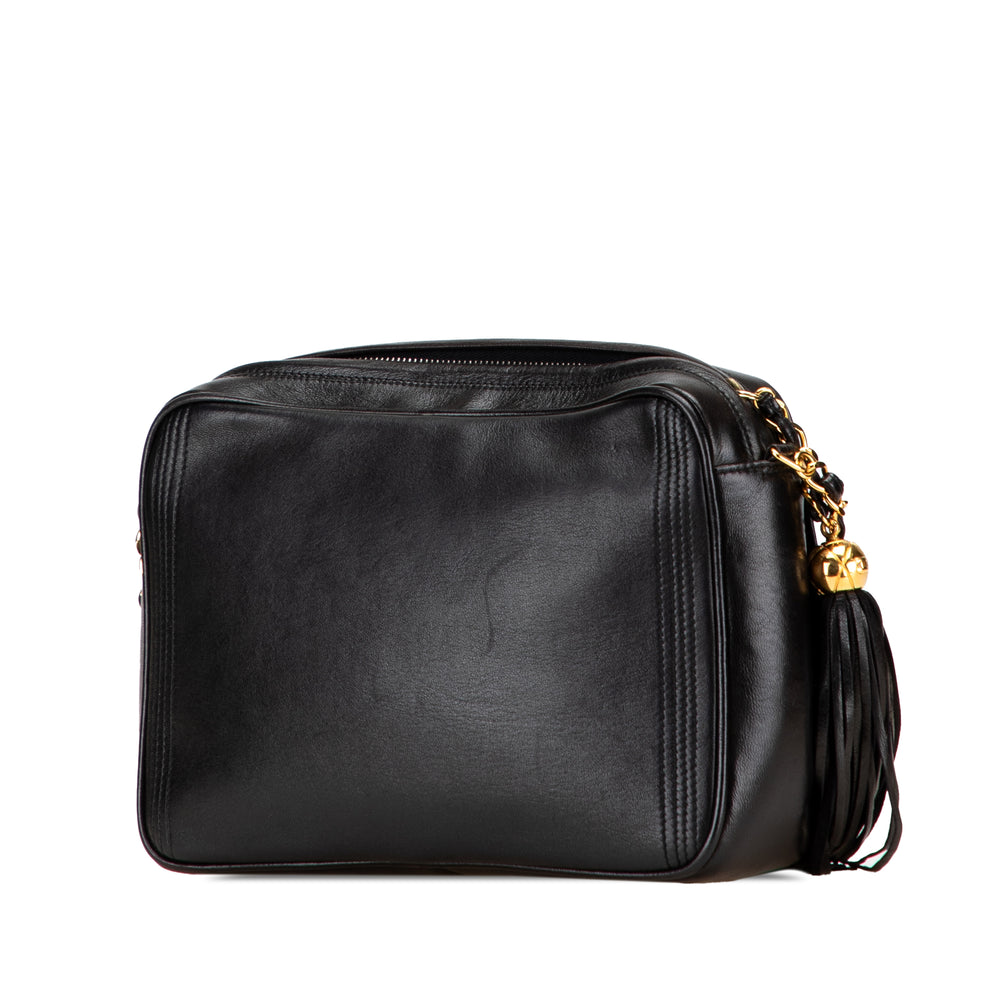 Chanel CC Quilted Cuir d’agneau Tassel Stitched Flap Crossbody Noir – GABY PARIS Authentique