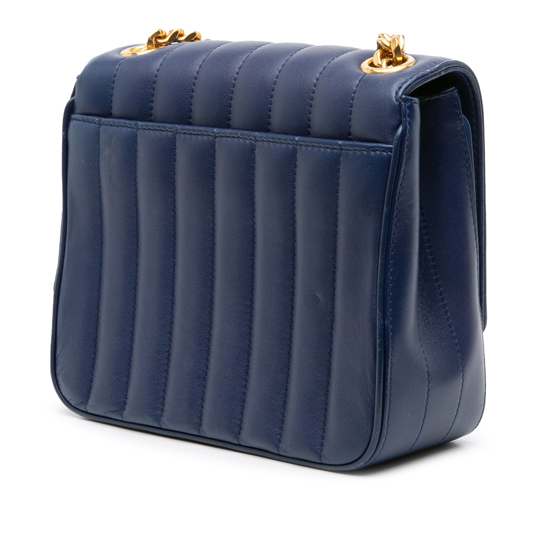 Saint Laurent Medium Cuir d’agneau Monogram Vicky Chain Bag