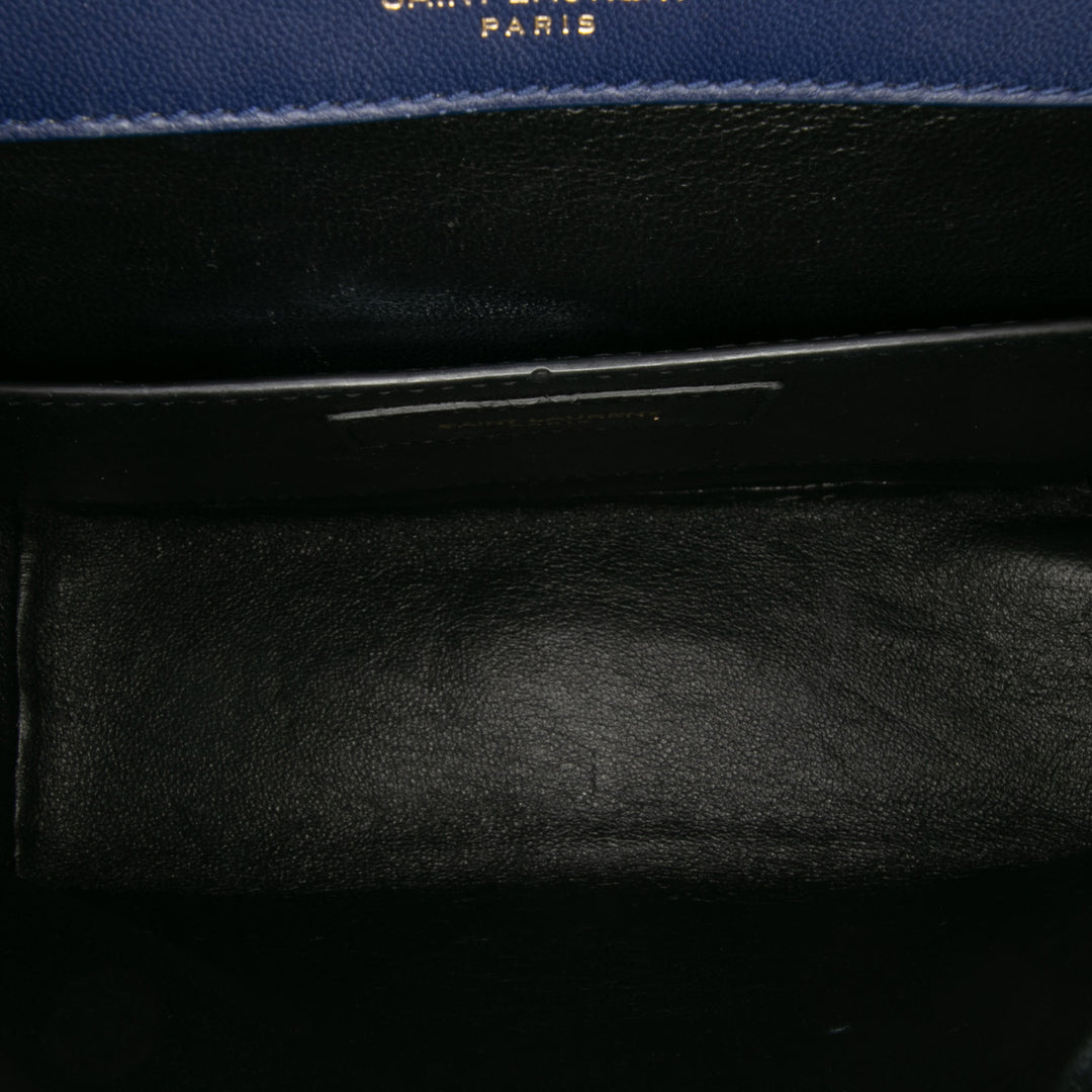 Saint Laurent Medium Cuir d’agneau Monogram Vicky Chain Bag