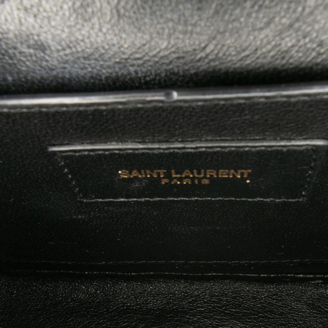 Saint Laurent Medium Cuir d’agneau Monogram Vicky Chain Bag