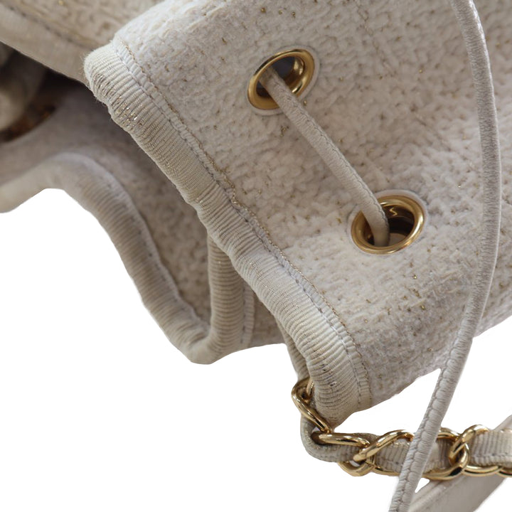 Chanel Small Tweed Deauville Drawstring Bucket Bag Blanc – GABY PARIS Authentique