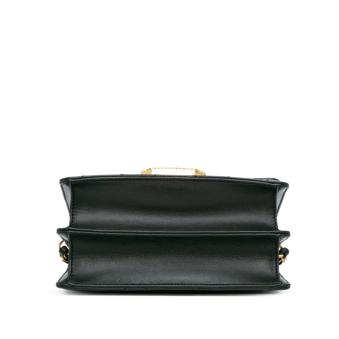 Chanel Matelassé Cuir d’agneau Octagonal Buckle Sac porté croisé