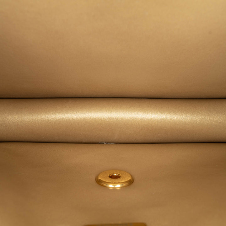 Chanel Matelassé Cuir d’agneau Octagonal Buckle Sac porté croisé