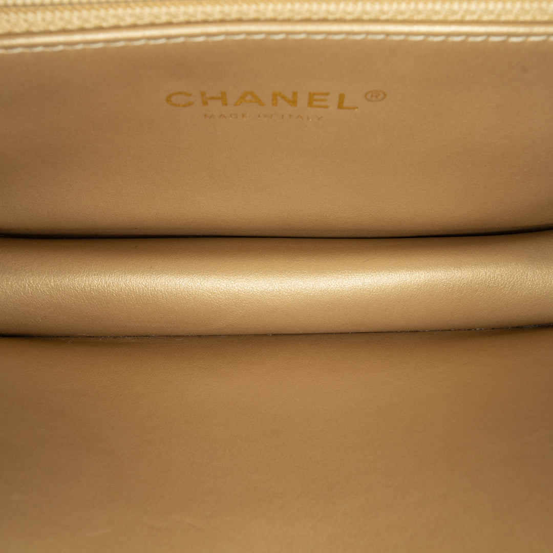 Chanel Matelassé Cuir d’agneau Octagonal Buckle Sac porté croisé