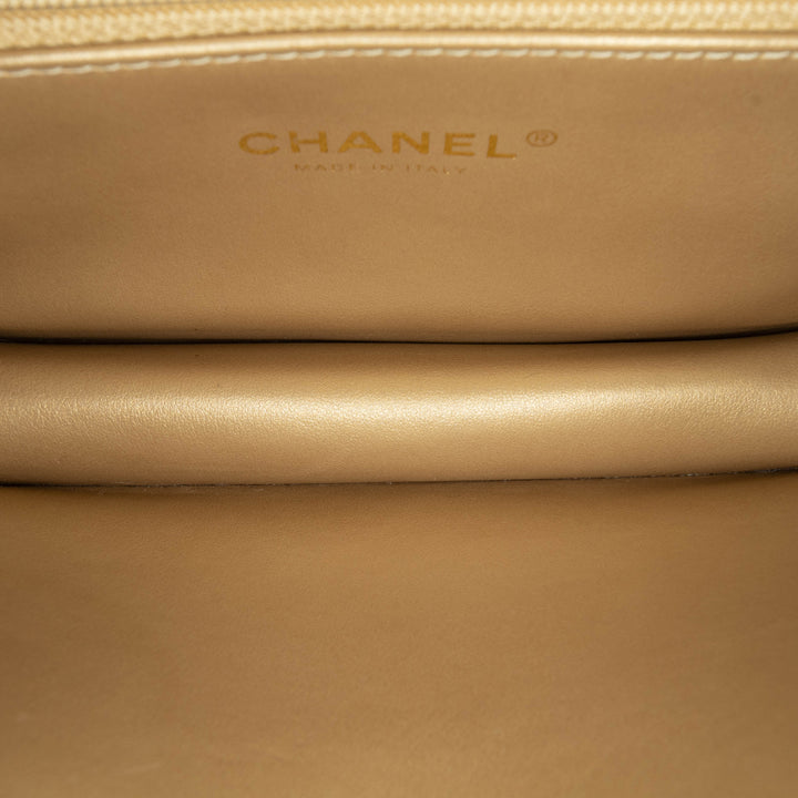 Chanel Matelassé Cuir d’agneau Octagonal Buckle Sac porté croisé