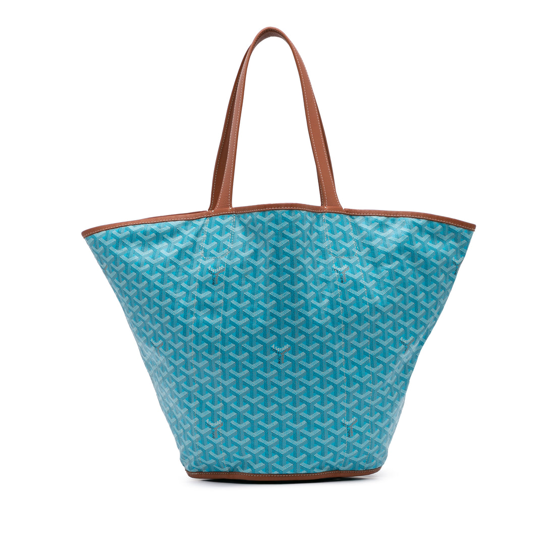 Goyardine Reversible Belharra Tote Blue - Gaby Paris