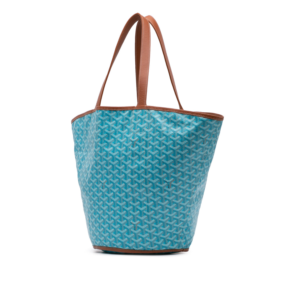 Goyardine Reversible Belharra Tote Blue - Gaby Paris