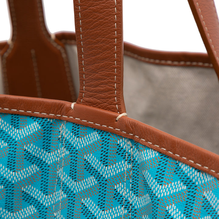 Goyardine Reversible Belharra Tote Blue - Gaby Paris