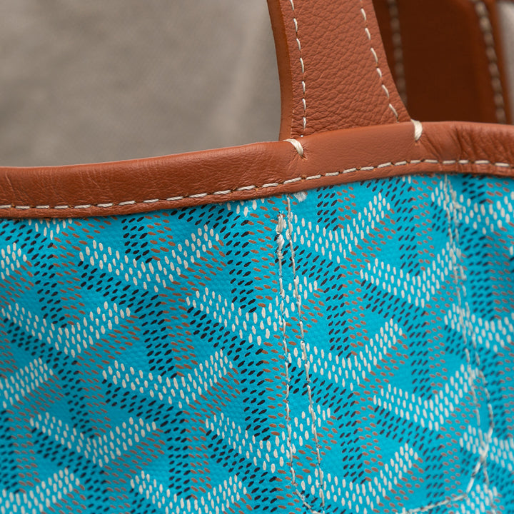 Goyardine Reversible Belharra Tote Blue - Gaby Paris