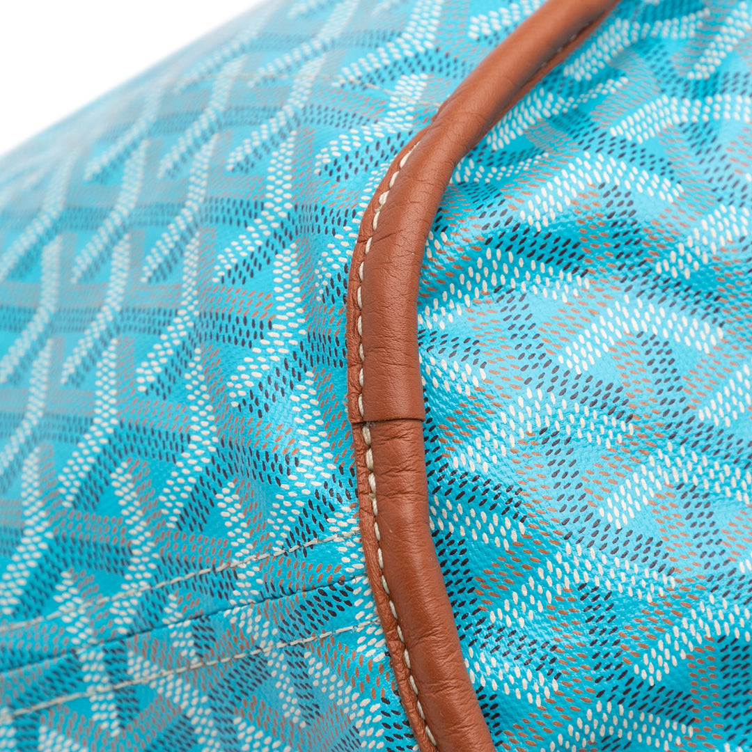 Goyardine Reversible Belharra Tote Blue - Gaby Paris