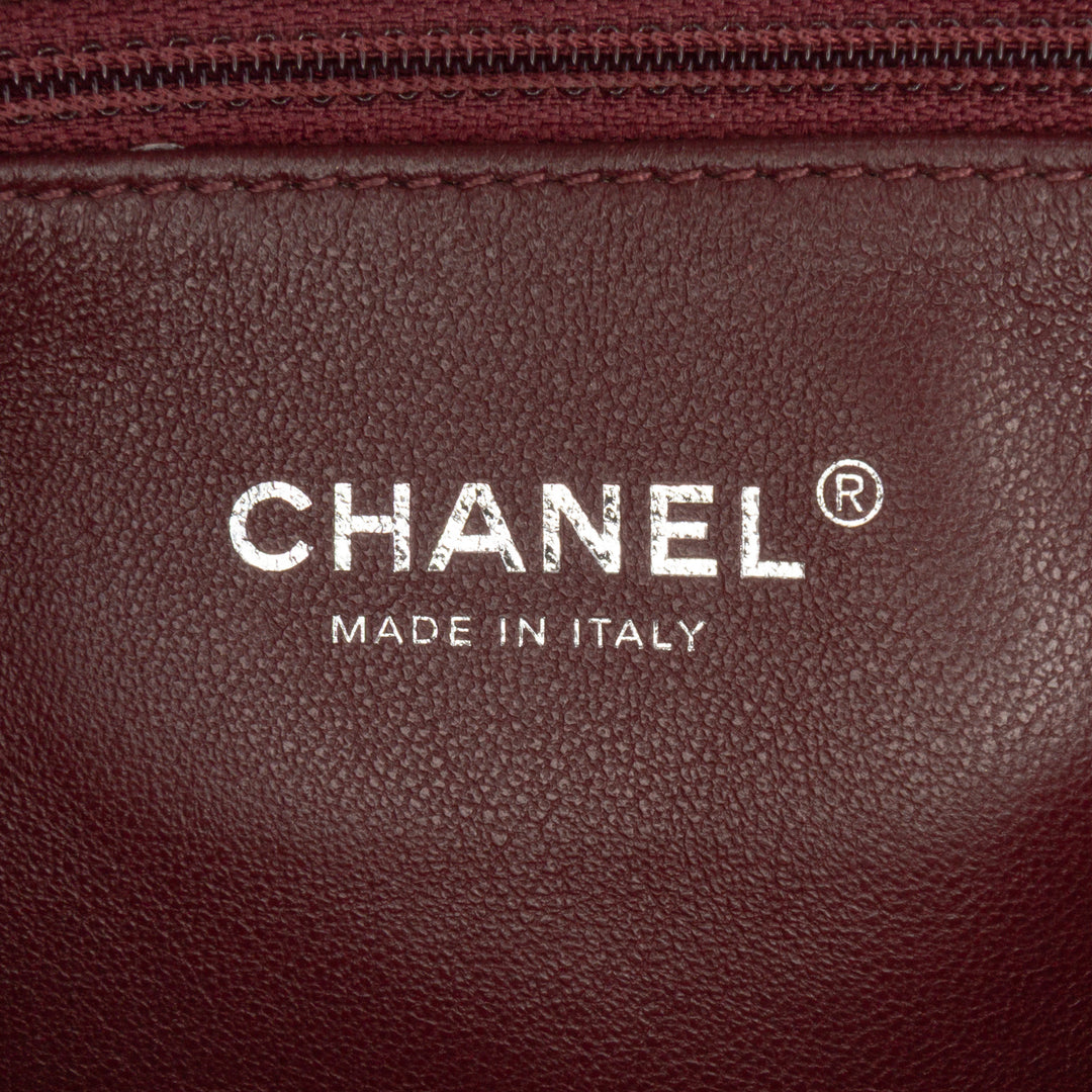 Chanel Small Métallisé Caviar CC Filigree Flap Argenté