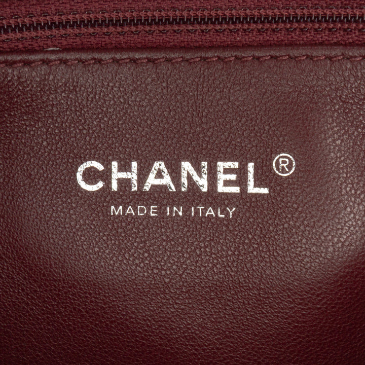 Chanel Small Métallisé Caviar CC Filigree Flap Argenté