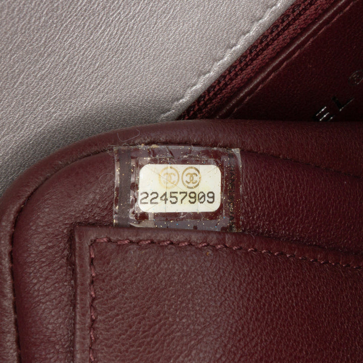 Chanel Small Métallisé Caviar CC Filigree Flap Argenté