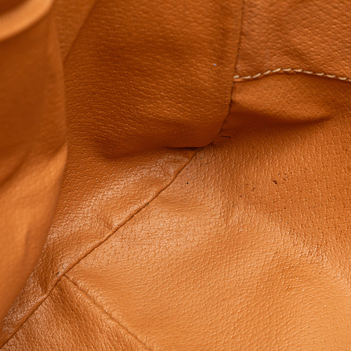 Macadam Coated Canvas Tote Brown - Gaby Paris