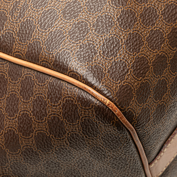 Macadam Coated Canvas Tote Brown - Gaby Paris