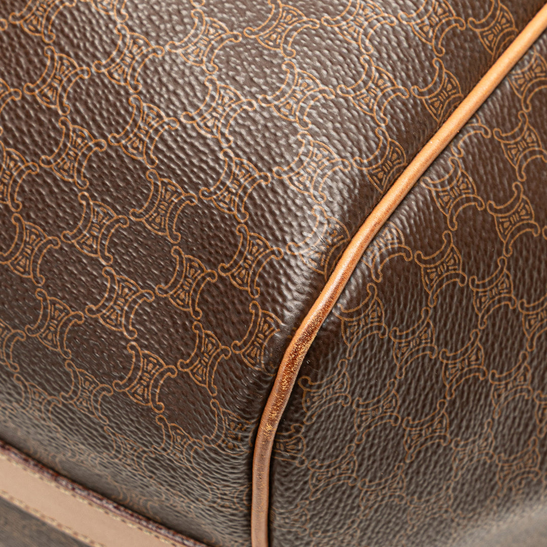 Macadam Coated Canvas Tote Brown - Gaby Paris