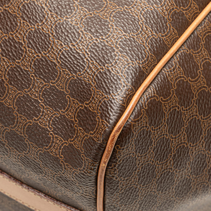 Macadam Coated Canvas Tote Brown - Gaby Paris
