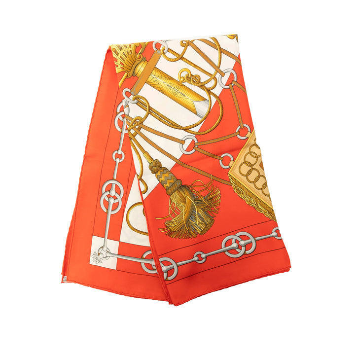 Hermès Cliquetis Foulard 90 Soie