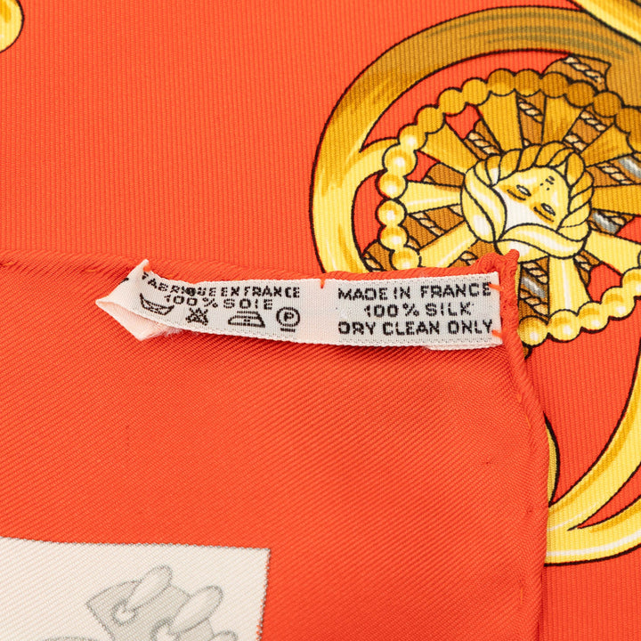 Hermès Cliquetis Foulard 90 Soie