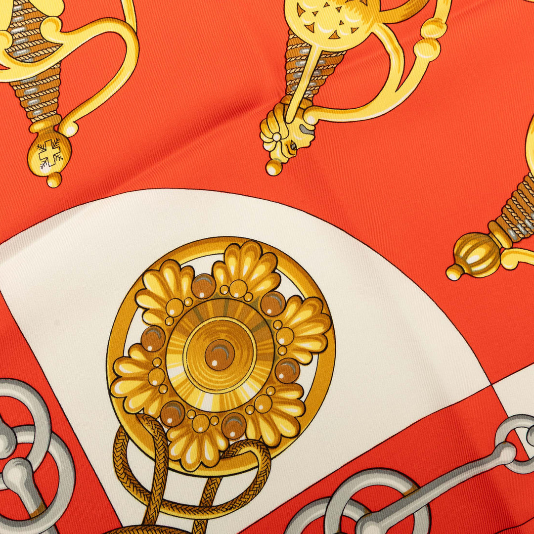 Hermès Cliquetis Foulard 90 Soie
