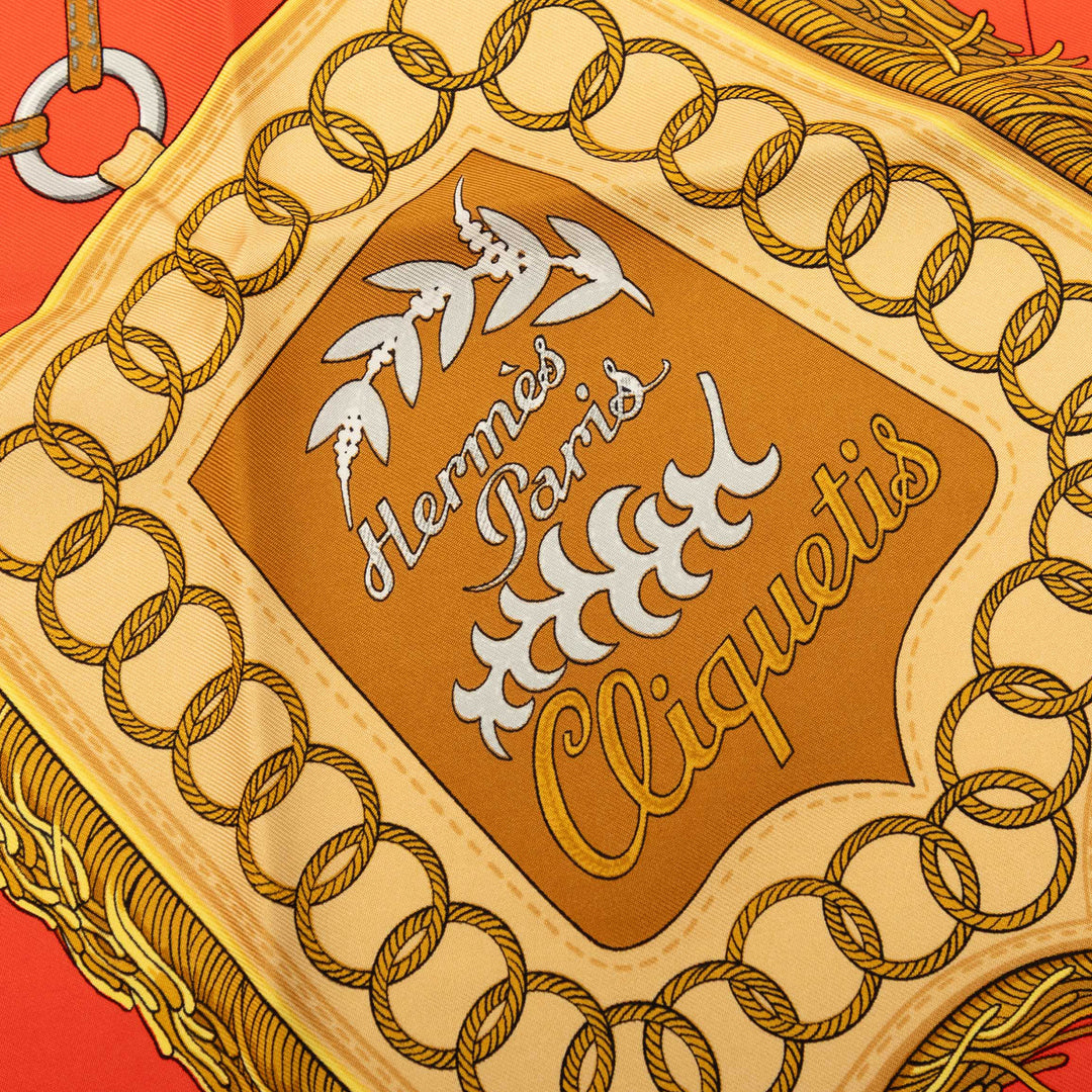 Hermès Cliquetis Foulard 90 Soie