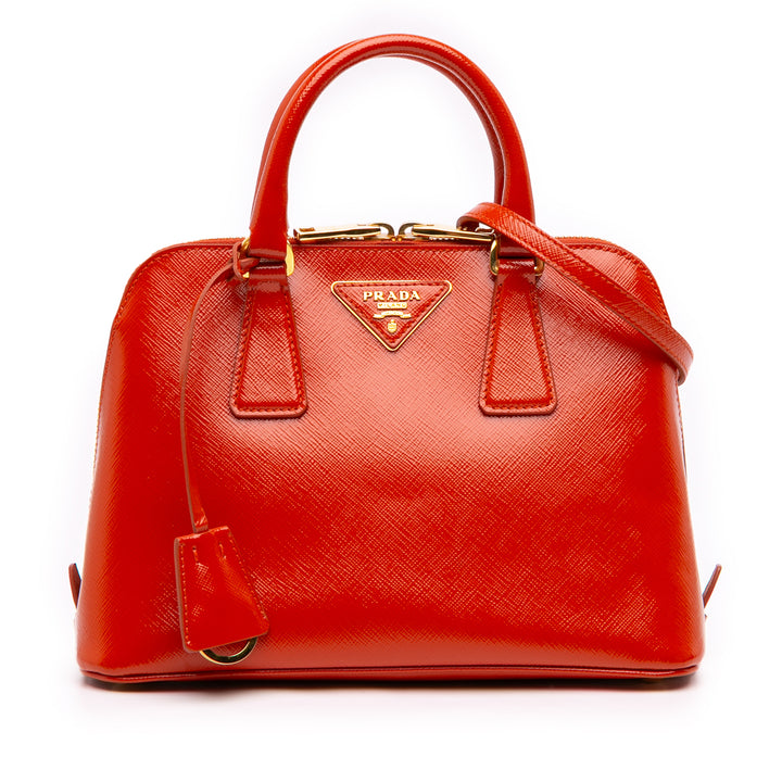 Prada Small Saffiano Vernice Promenade Sac