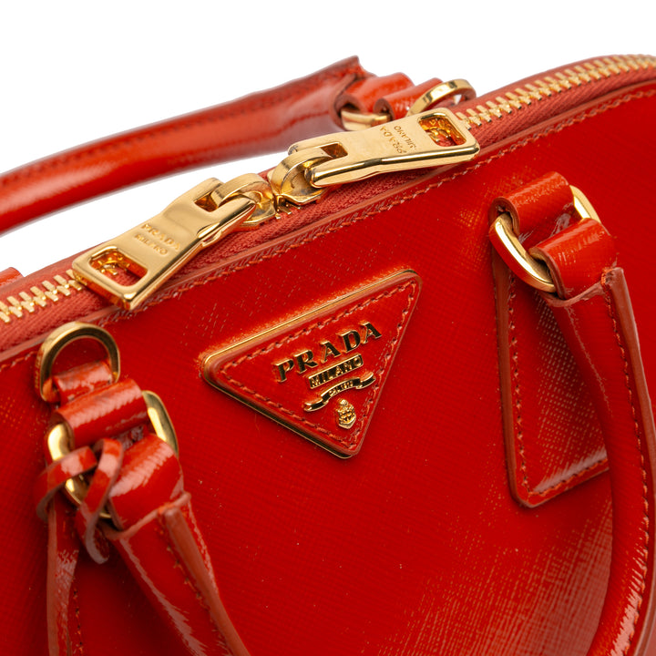 Prada Small Saffiano Vernice Promenade Sac