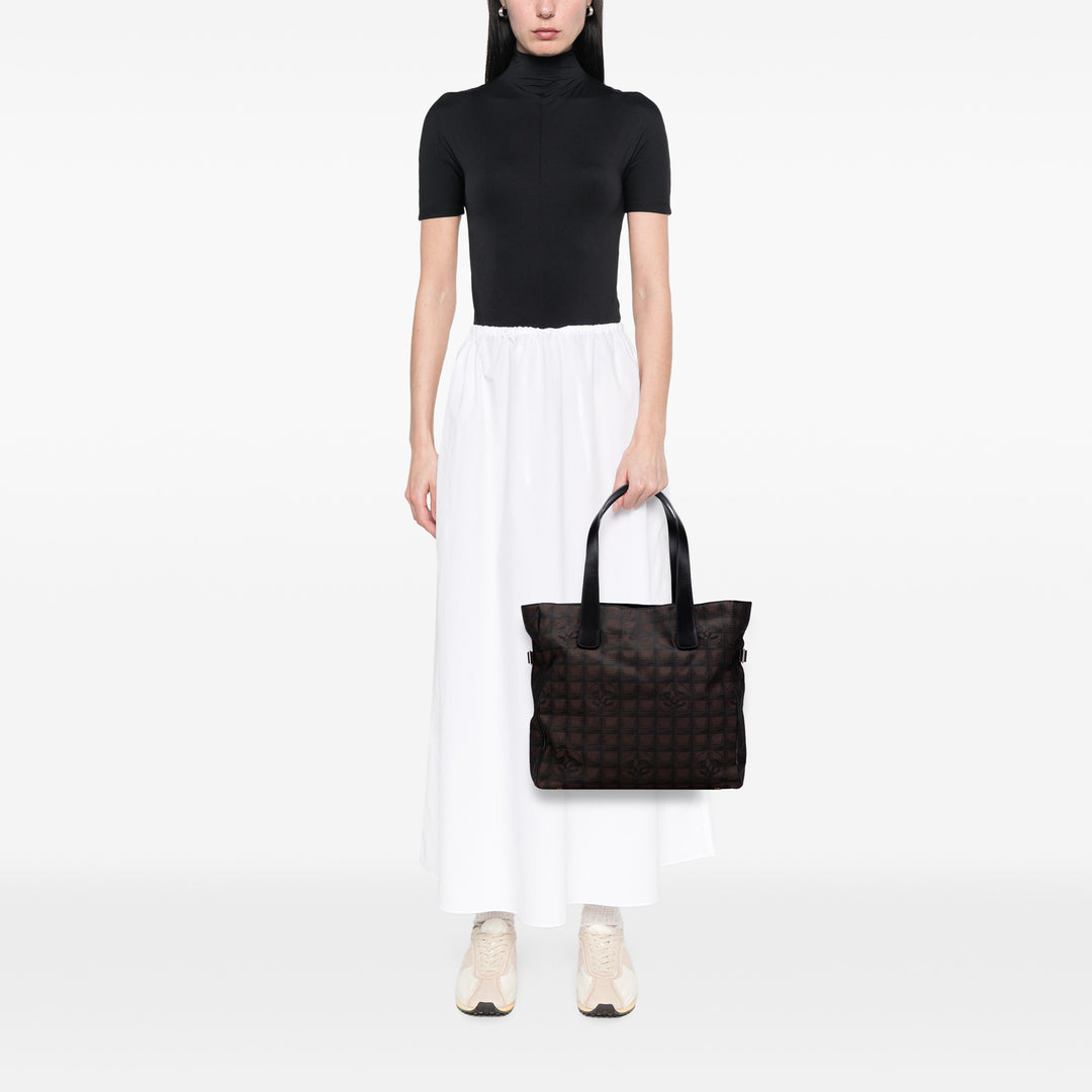 New Travel Line Nylon Tote Brown - Gaby Paris