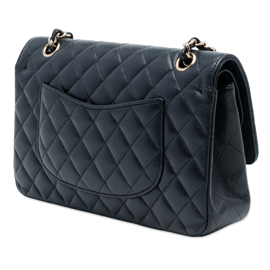 Chanel Medium Classic Caviar Double rabat