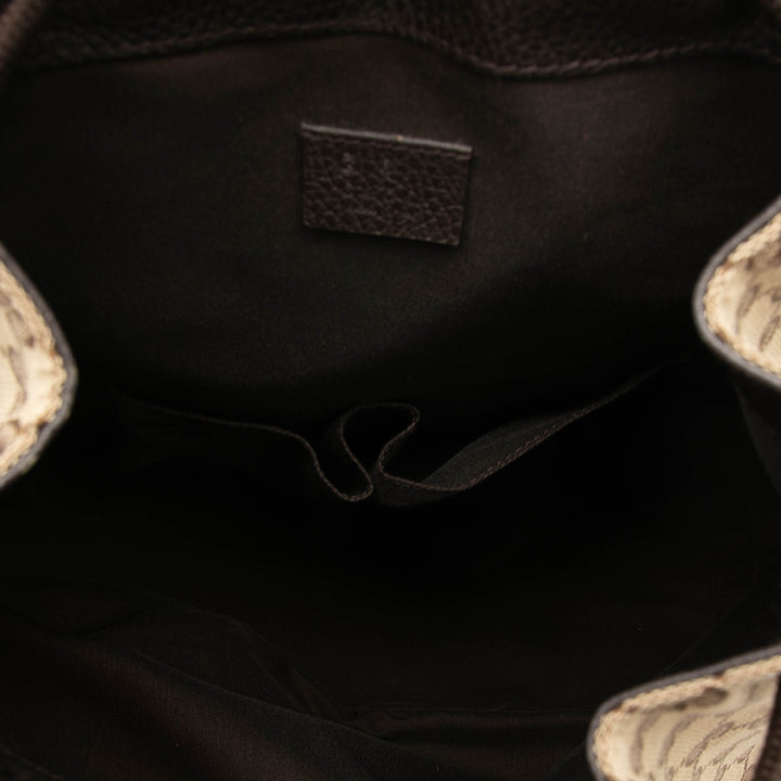 GG Sac à dos à cordon Beige