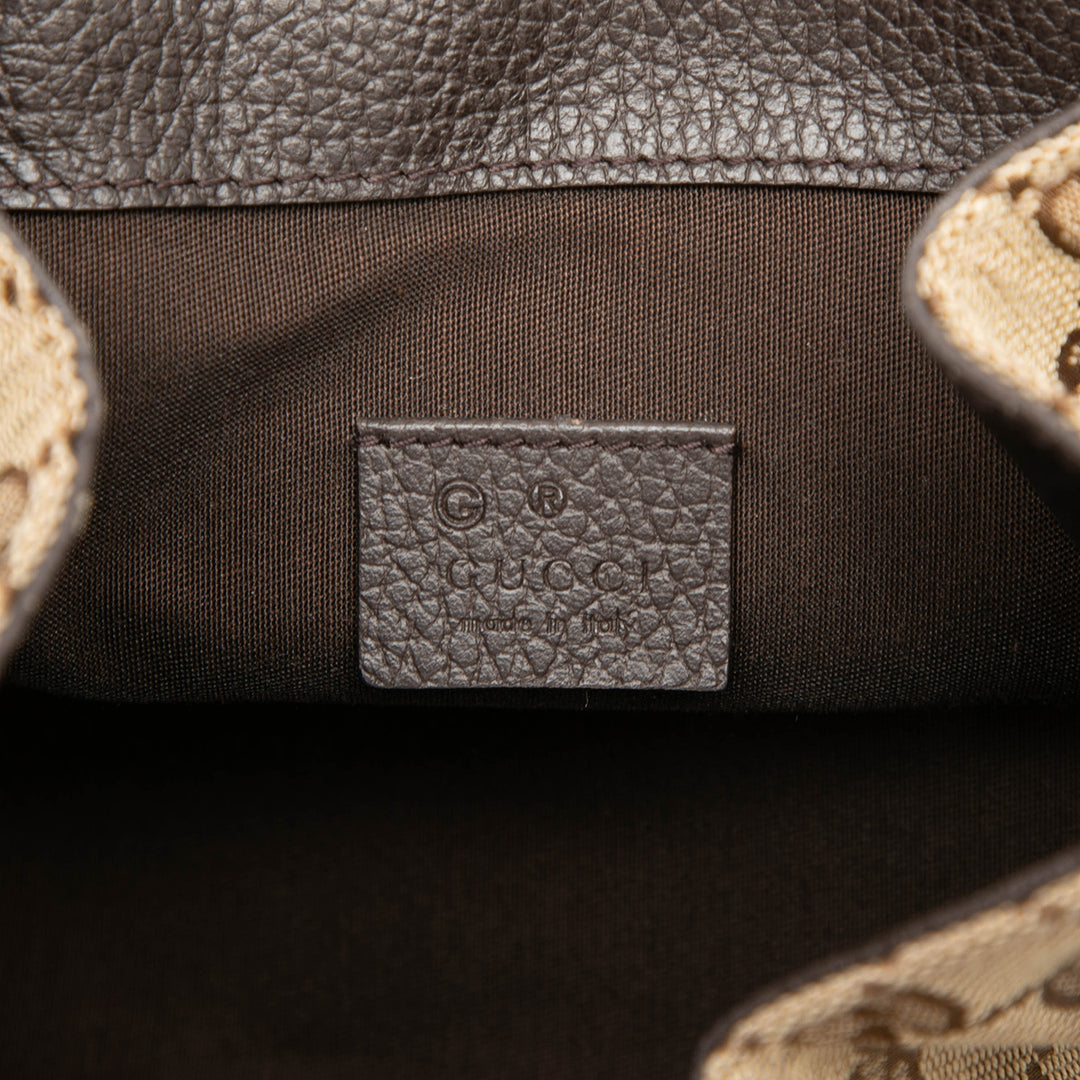 GG Sac à dos à cordon Beige