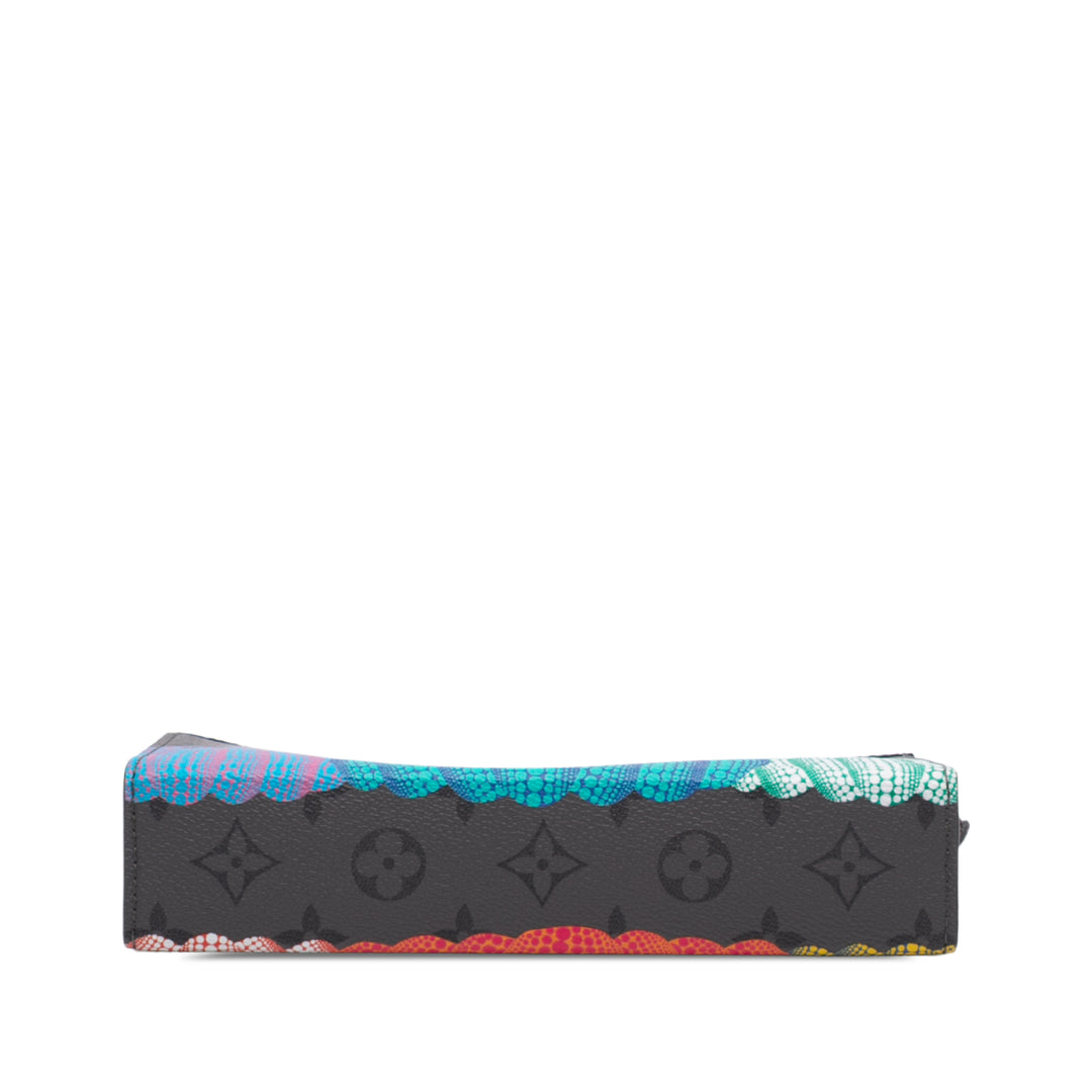 Yayoi Kusama Reverse Pumpkin Wearable Portefeuille Monogram Eclipse Gris