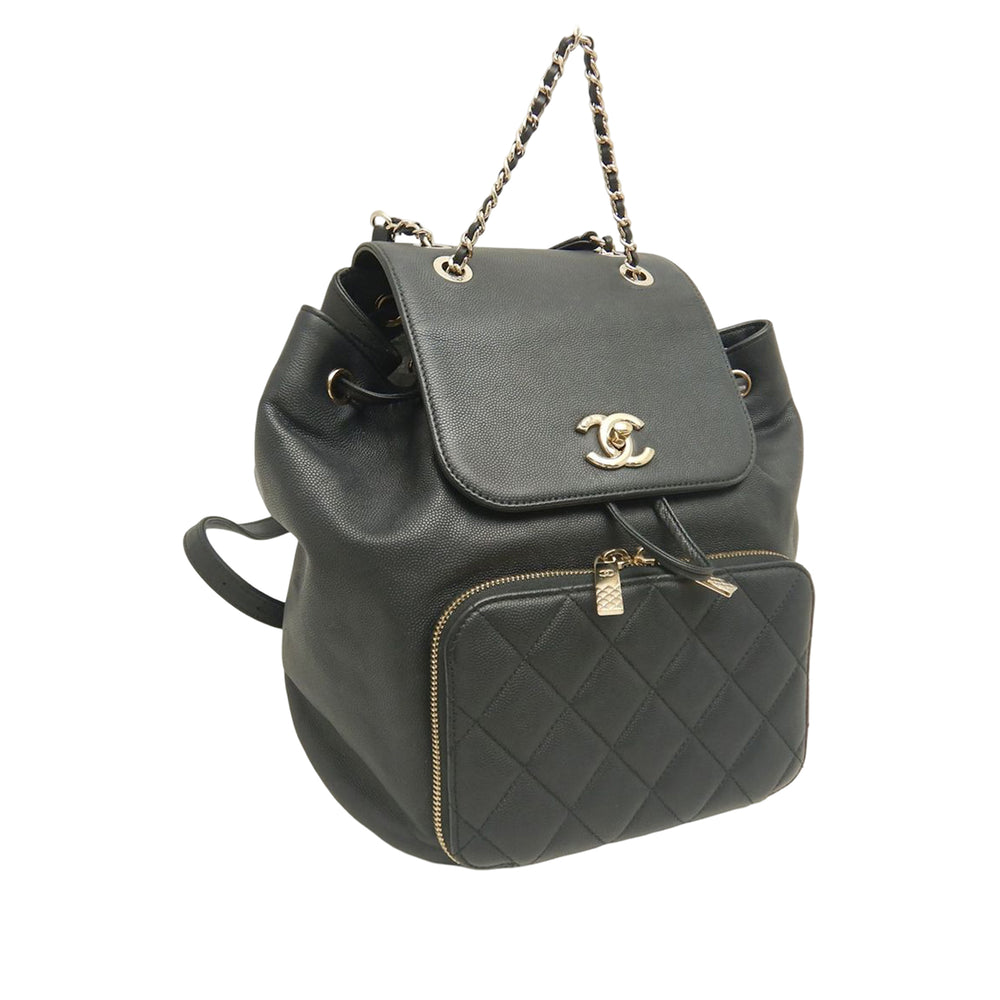 Chanel Business Affinity Sac à dos Cuir caviar Noir – vue 2 – GABY PARIS