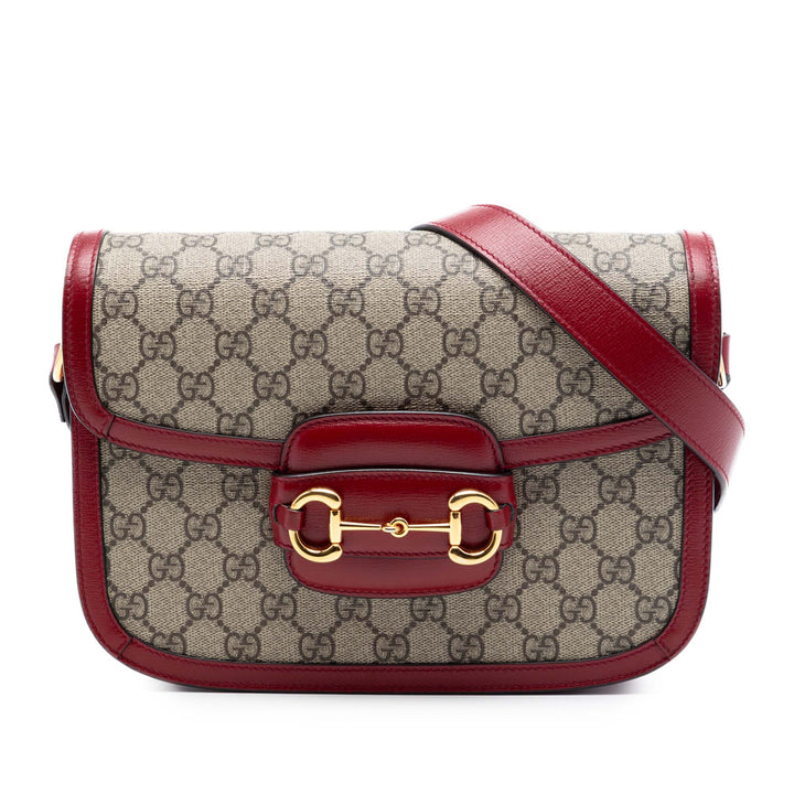 Gucci Medium GG Supreme Horsebit 1955 Sac bandoulière