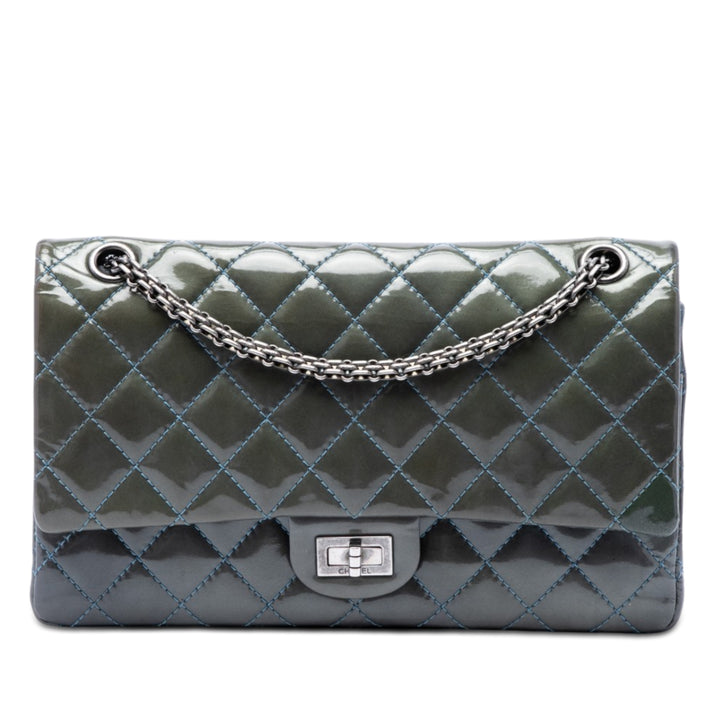 Chanel Matelassé Cuir verni Reissue 2.55 Double rabat 226