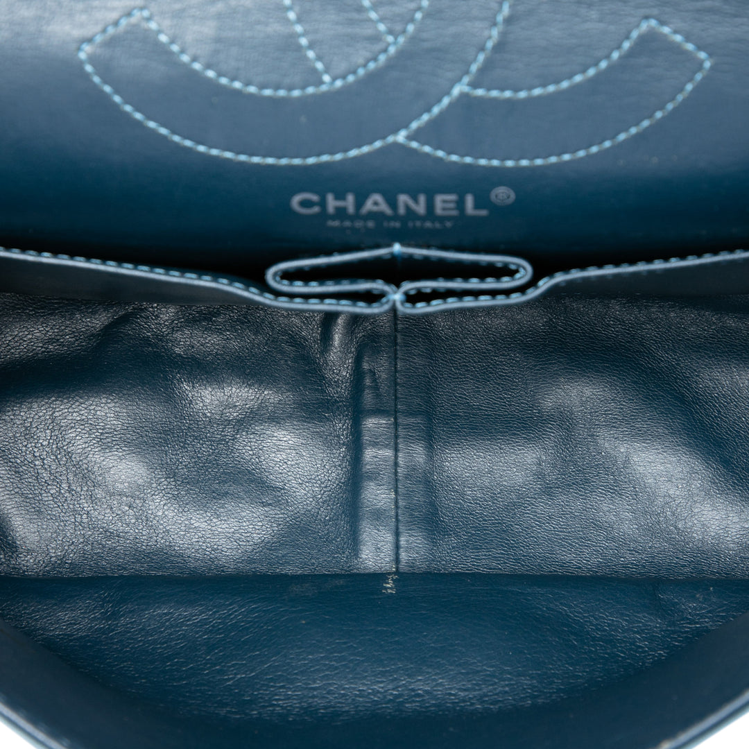 Chanel Matelassé Cuir verni Reissue 2.55 Double rabat 226