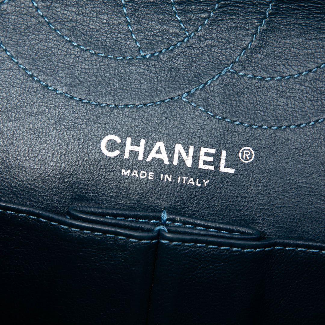Chanel Matelassé Cuir verni Reissue 2.55 Double rabat 226