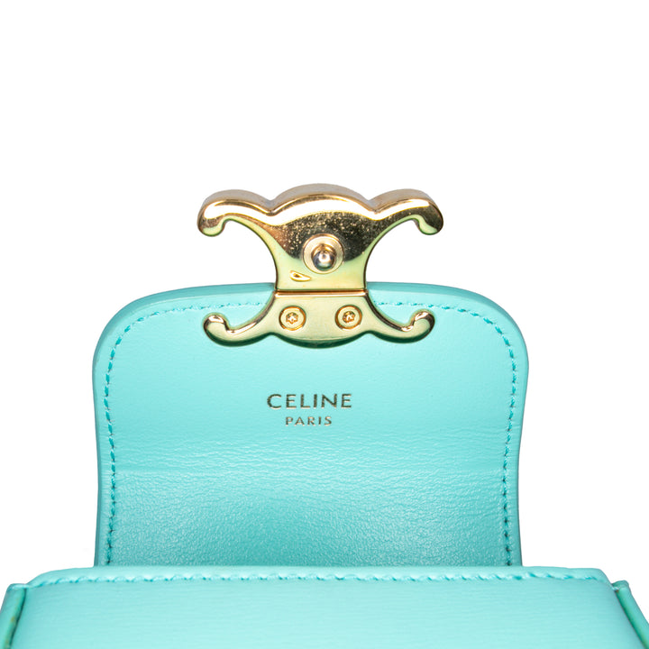 Celine Cuir Triomphe AirPods Étui with Strap