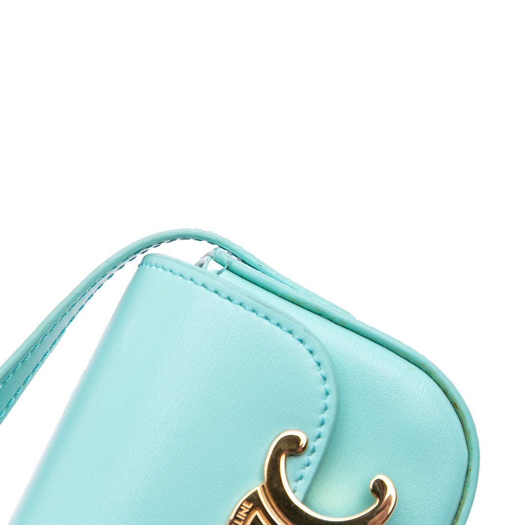 Celine Cuir Triomphe AirPods Étui with Strap