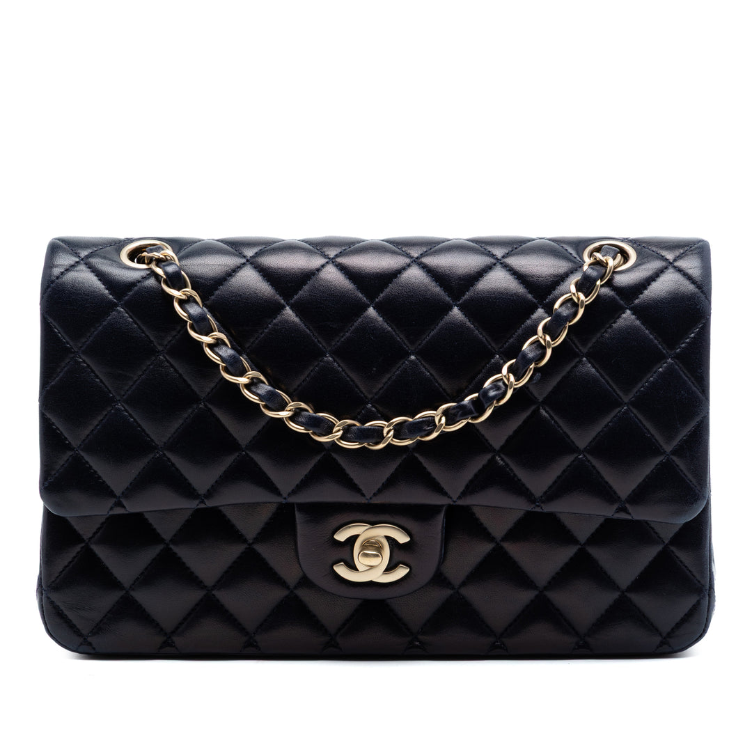 Chanel Medium Classic Cuir d’agneau Double rabat