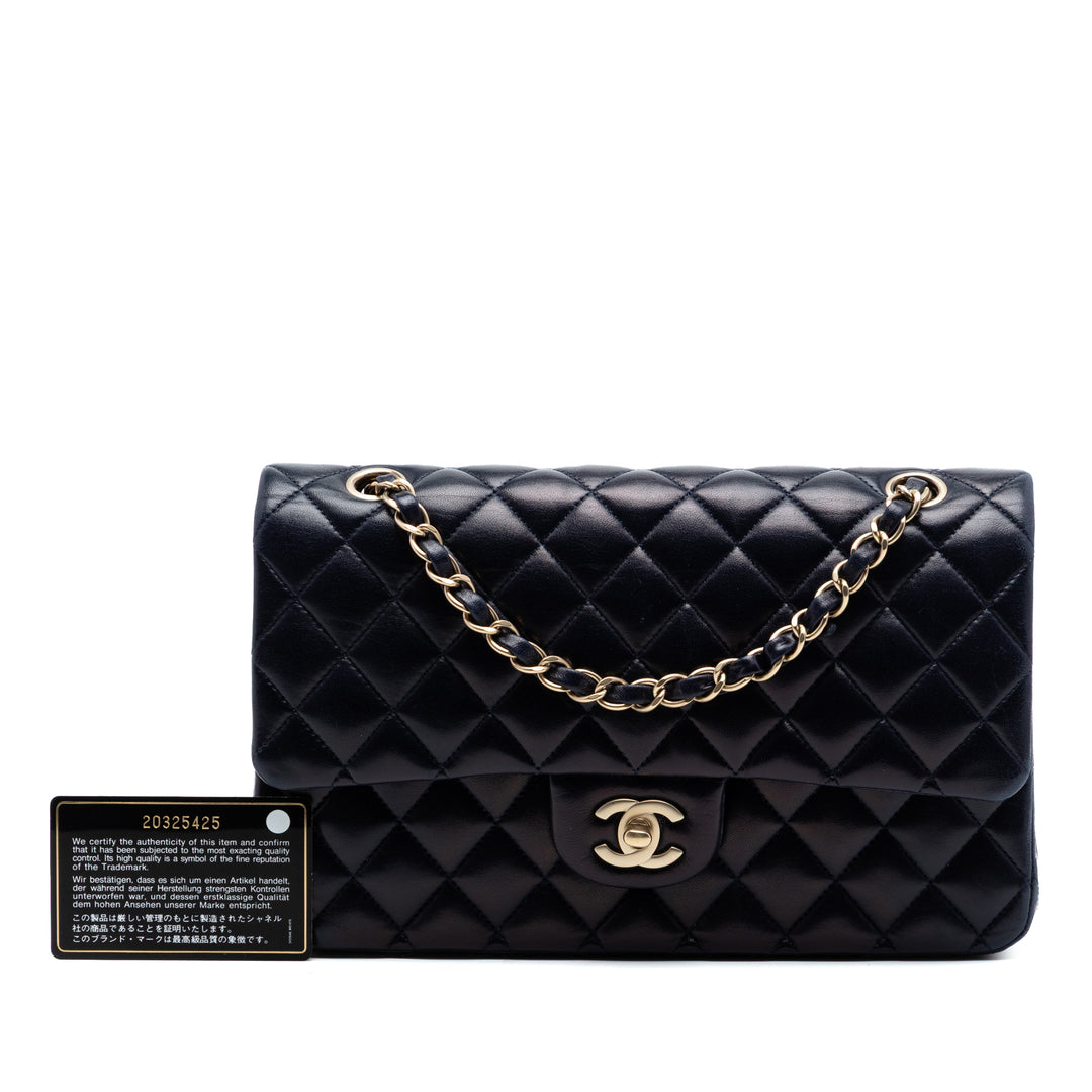 Chanel Medium Classic Cuir d’agneau Double rabat