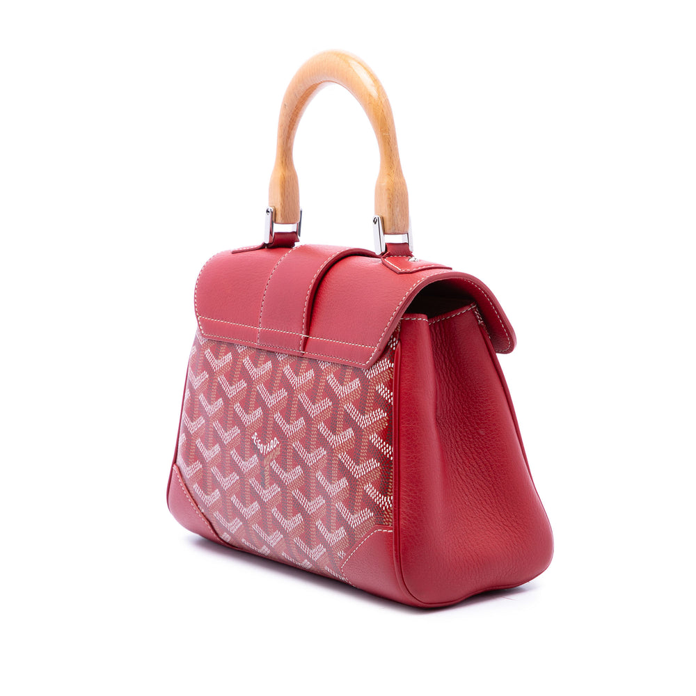 Goyard Sac à main Saigon Souple Goyardine Mini Rouge – vue 2 – GABY PARIS