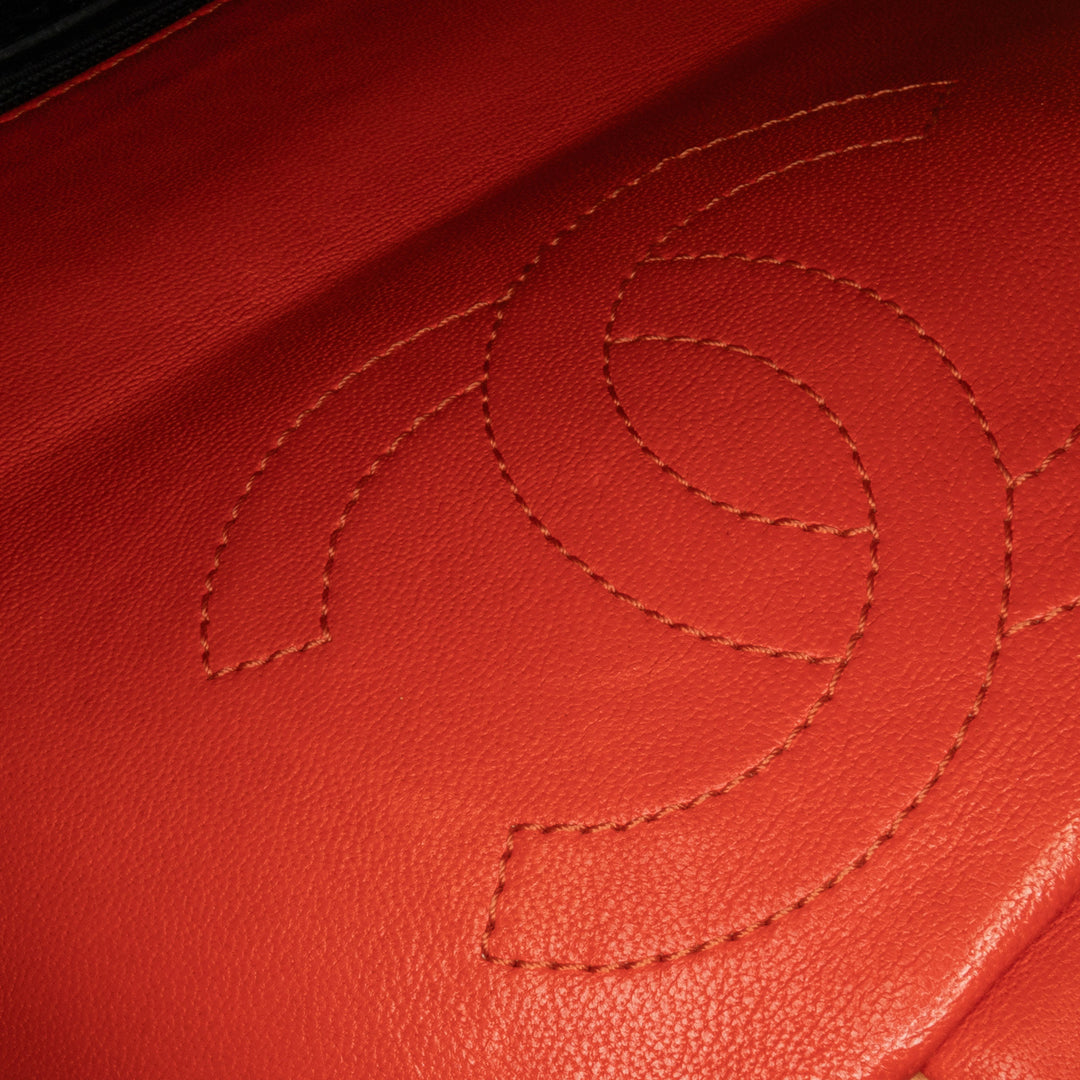 Medium Quilted Lambskin Cuba Color Flap Red - Gaby Paris