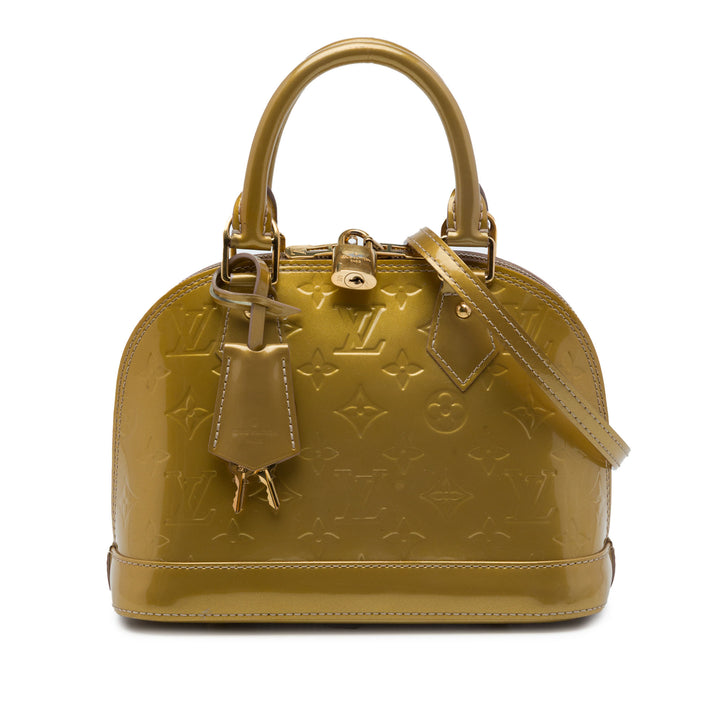 Louis Vuitton Alma BB Cuir verni Monogram Marron